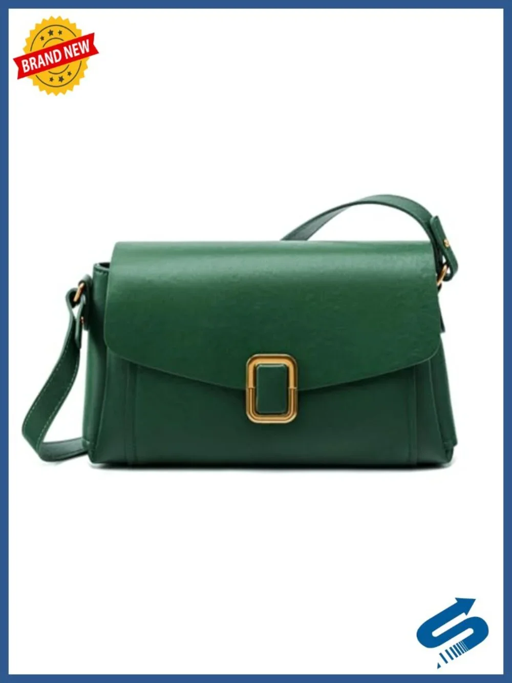 Genuine Leather Crossbody Bag for Women, Adjustable Shoulder Bag, Lightweight